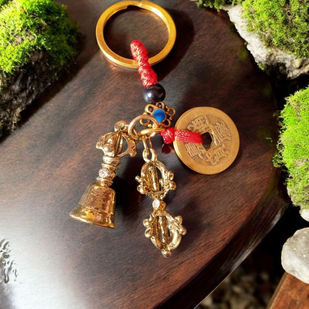 Gantungan fengshui Tibet Dorje vajra genta bell