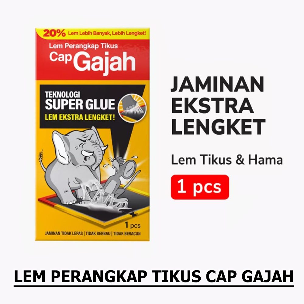 LEM TIKUS CAP GAJAH / LEM TIKUS / PERANGKAP TIKUS CAP GAJAH