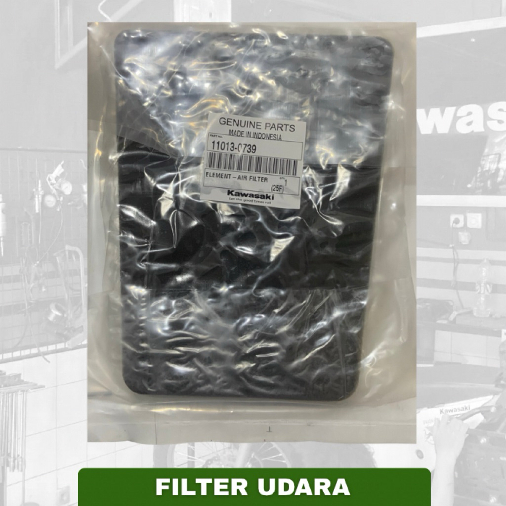 Kawasaki Filter Udara | Air Filter Ninja 250 RR/Mono - Sparepart Original Motor Kawasaki (11013-0739