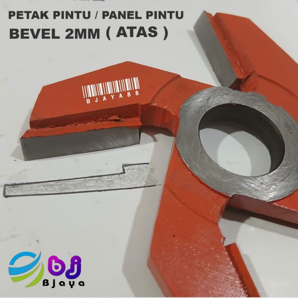 BEVEL 2MM MATA PISAU PROFIL ROUTER DUDUK SPINDLE PANEL PETAK PINTU KAYU BEVEL 2MM  6" ATAS