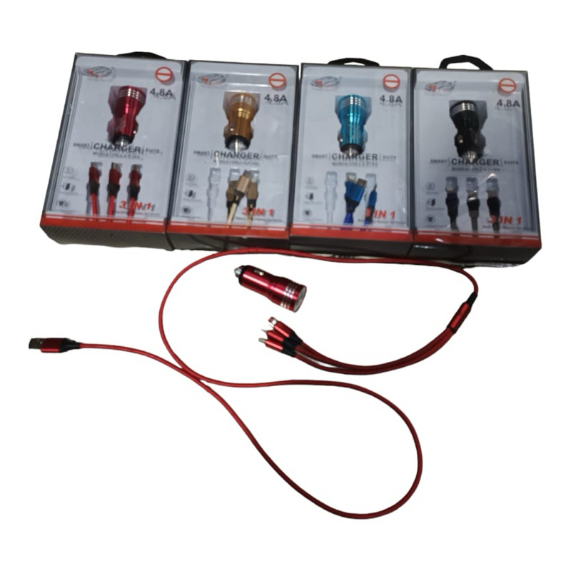 charger Hp Mobil 12 volt kabel usb+colokan 3in1