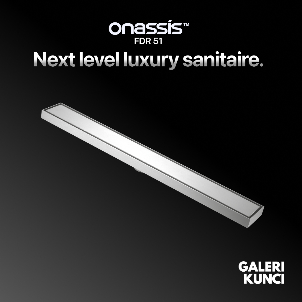 FLOOR DRAIN / SARINGAN GOT PANJANG ANTI BAU ONASSIS F55