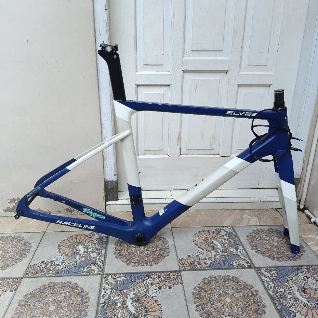 elves quendi carbon discbrake TA size 50 frameset sepeda roadbike 700c balap