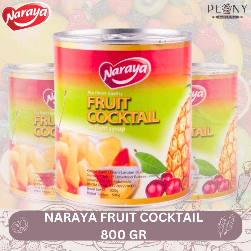 NARAYA FRUIT COCKTAIL 850GR| NARAYA BUAH KALENG