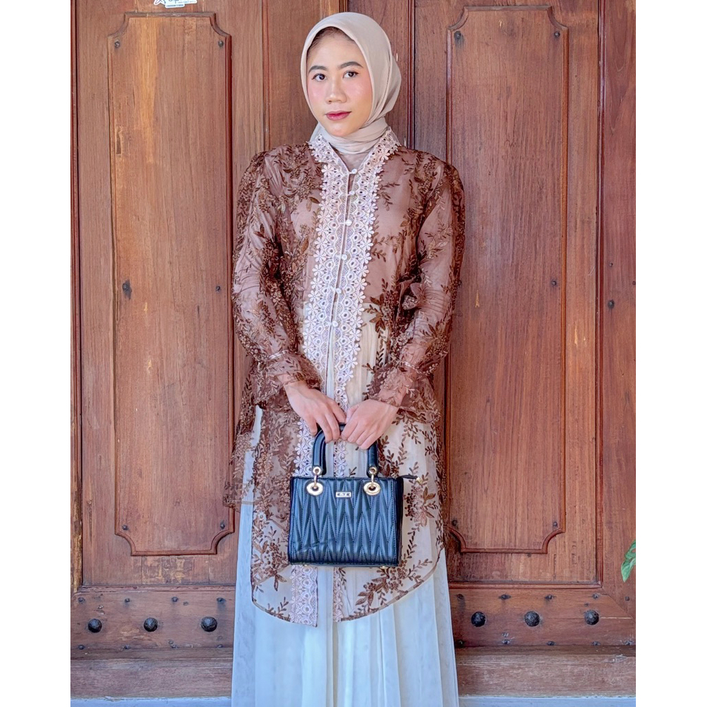 Haura Outer Brukat Tile / Outer Kondangan/ Outer Brukat/ NEW MODEL