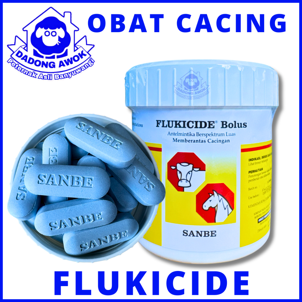 FLUKICIDE BOLUS 42 - obat cacing sapi - Obat cacing kambing - obat cacing domba - sanbe Obat cacing