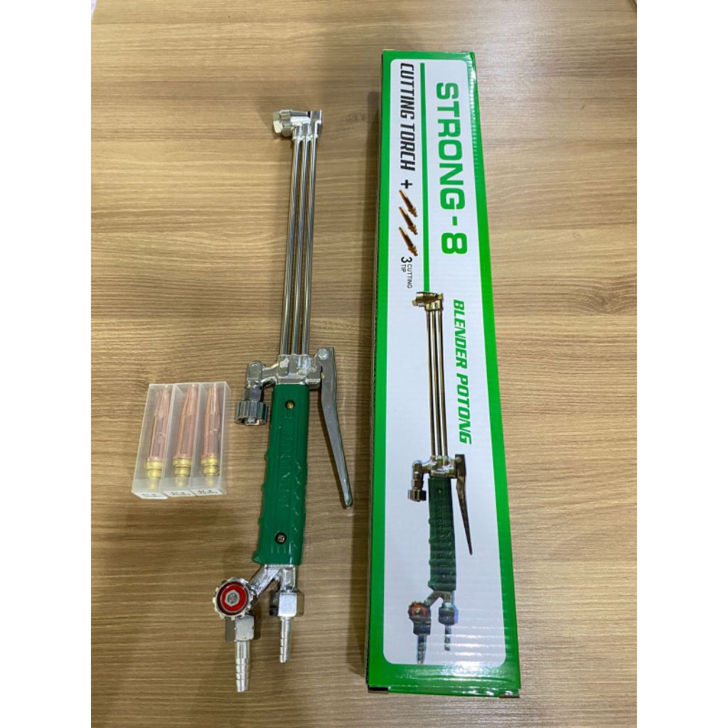Cutting Torch STRONG -8+ Tip 3 Mata Blender las Potong ST8 LPG / Blender Strong 8 set 3 mata