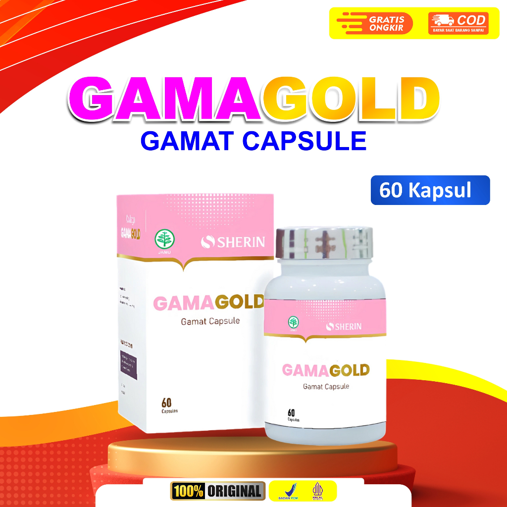 Gamagold Gamat Emas Kapsul Original 60 Kapsul