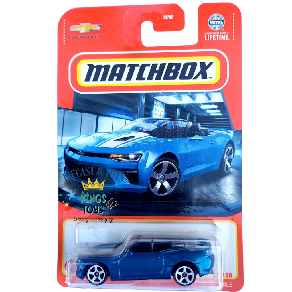Matchbox 16 Chevy Camaro Convertible Biru