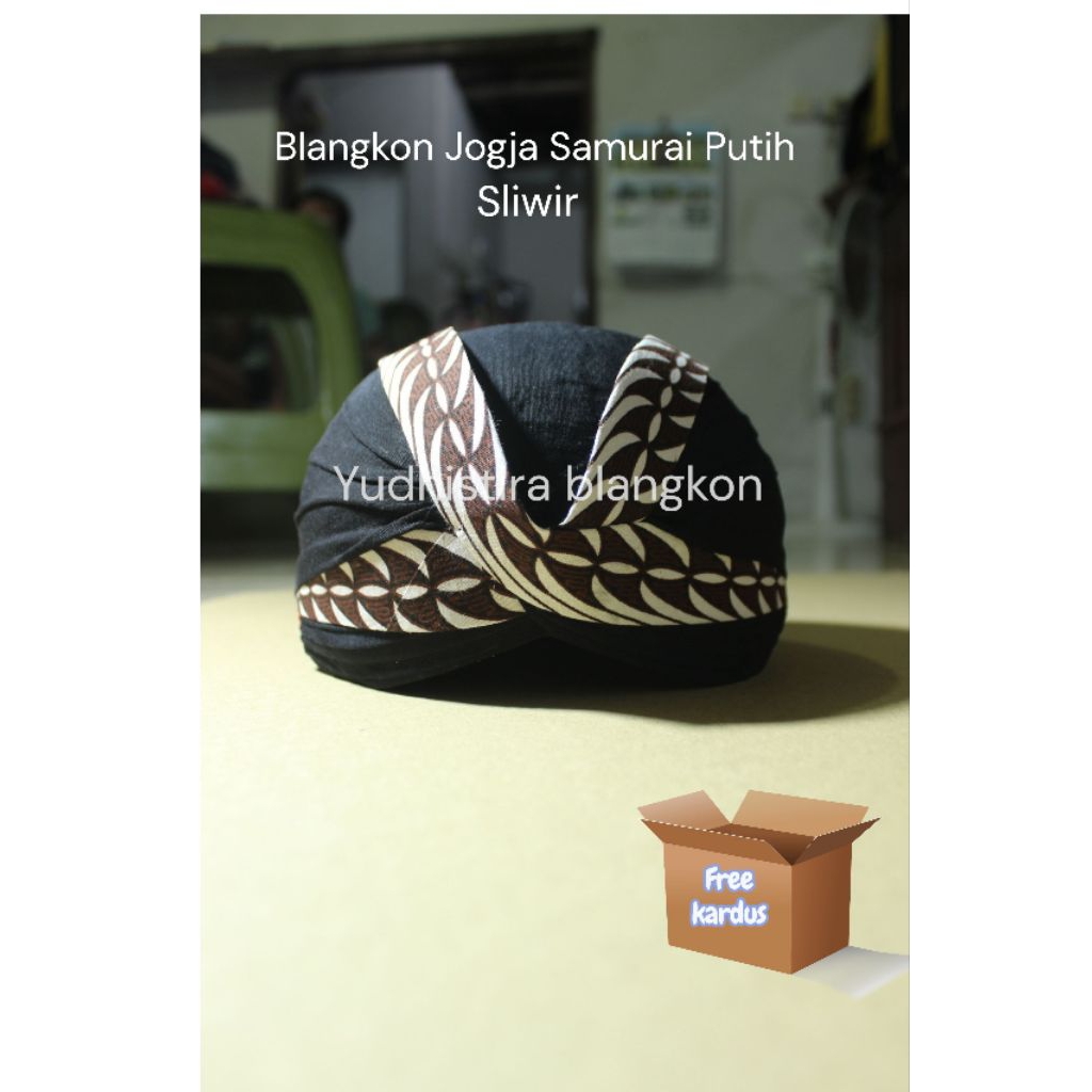 blangkon Jogja dewasa samurai putih//blangkon Jogja dewasa sliwir