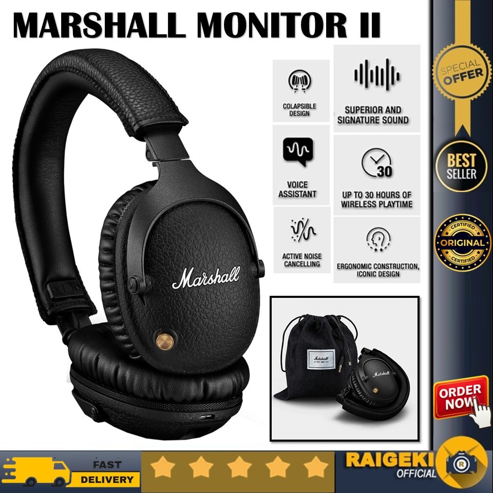 Marshall Monitor II ANC Bluetooth Headphone