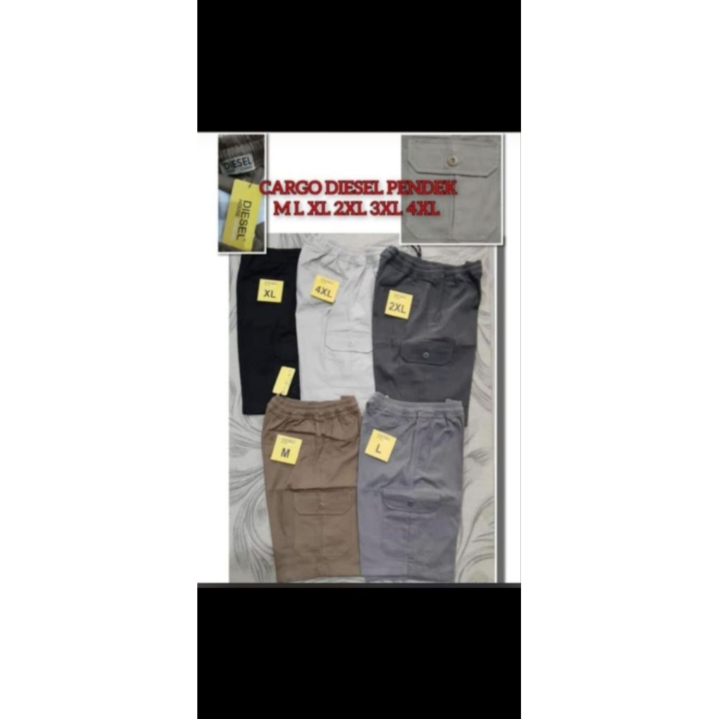 celana pendek cargo diesel