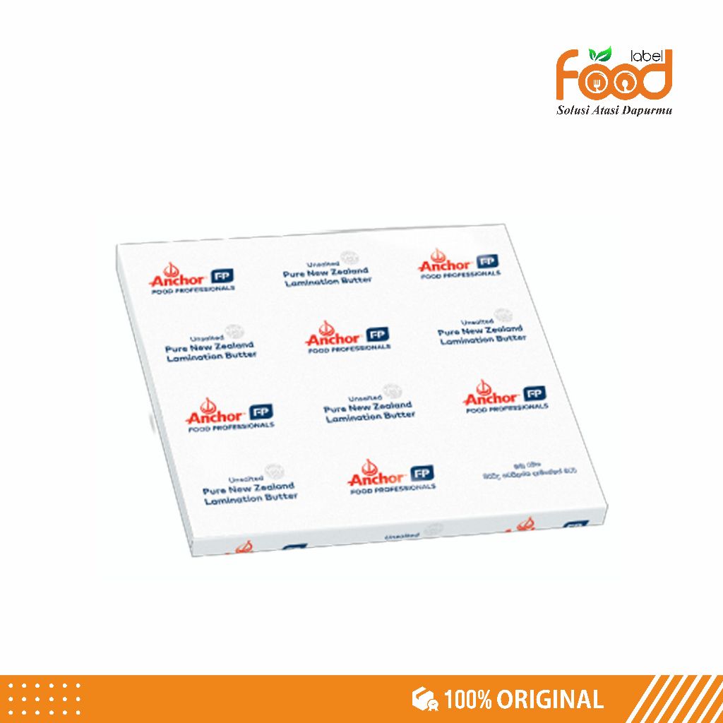 ANCHOR BUTTER SHEET UNSALTED 1KG - Butter Siap Pakai untuk Pastry, Croissant