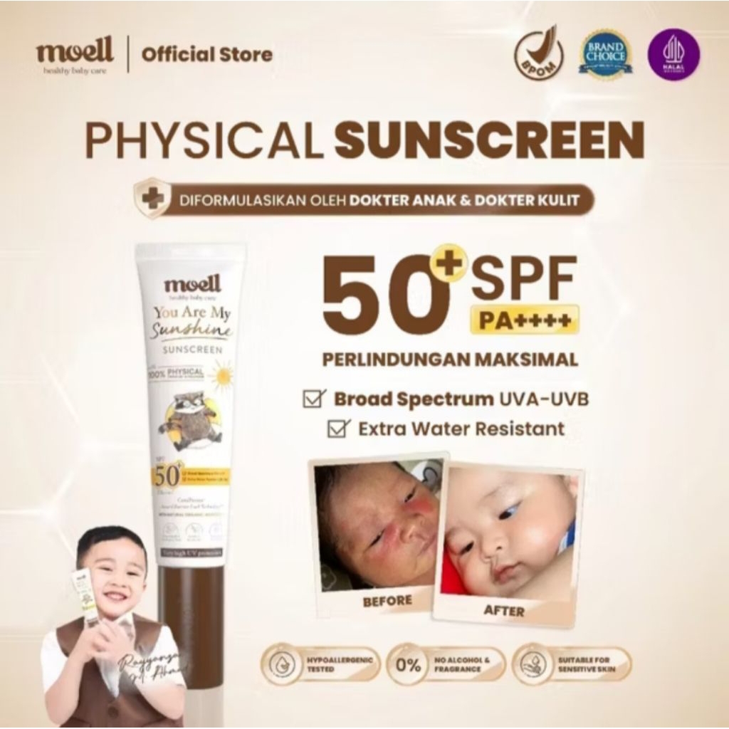 MOELL SUNSCREEN 50+ SPF PAAA