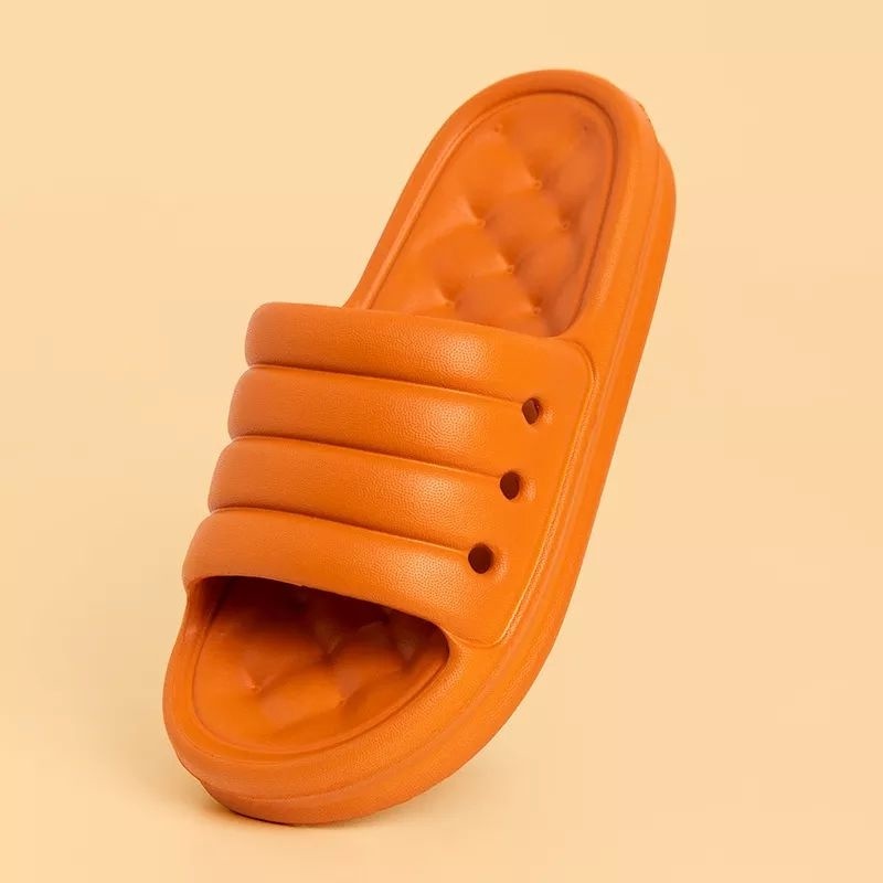 PROMO 12.12 PUNCAK RUMAH168 SD19 Sandal Wanita Pria Karet Bantal Sofa Sol Tebal / Sandal Rumah Eva T