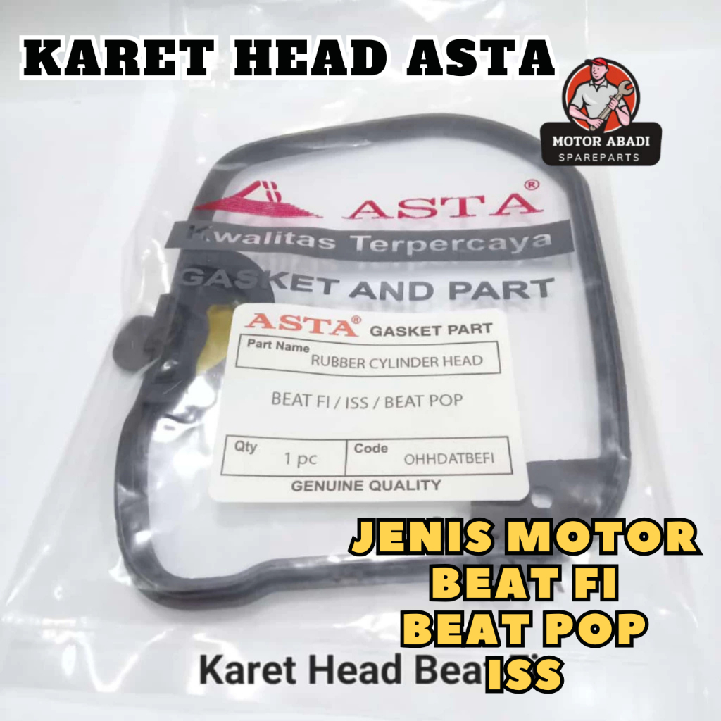 OHHDATBEFI ORIGINAL Karet Gasket Head Cover Cylinder Asta Beat Fi Beat Fi Beat Pop ISS