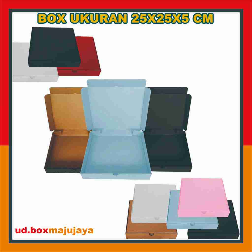 Box 25x25x5 Cm / Box Lipat Depan / Box Hampers