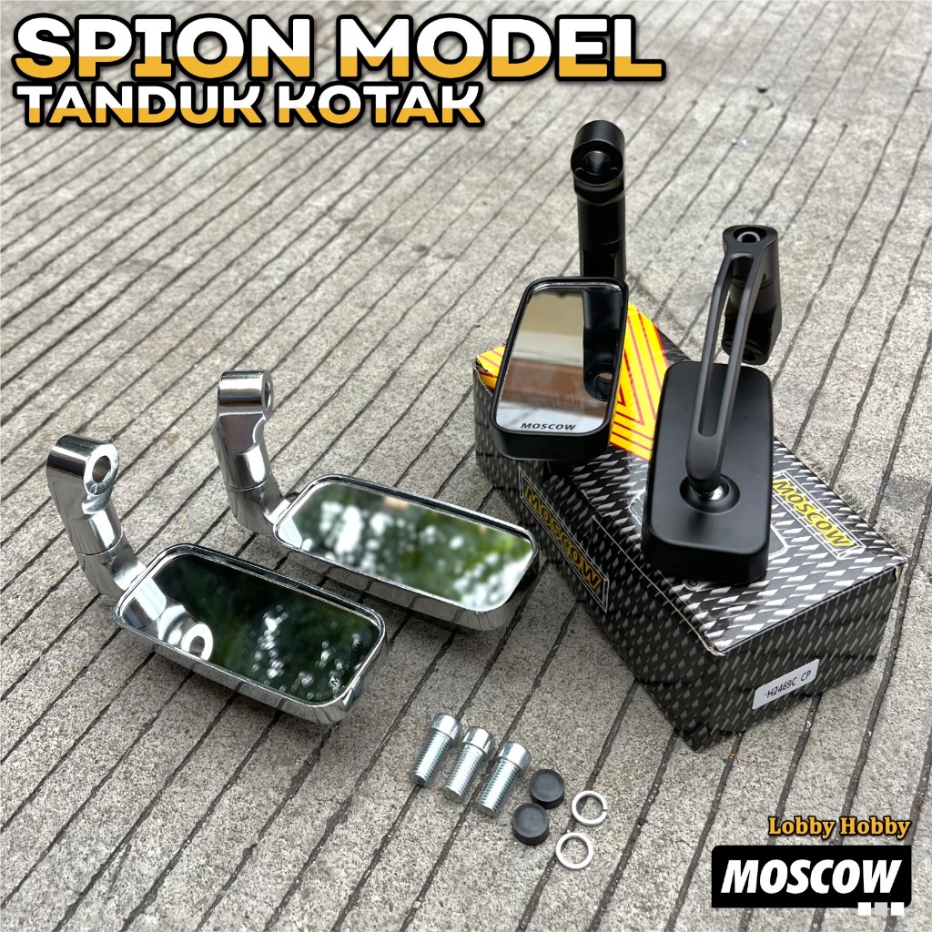 SPION MOTOR VARIASI MODEL TANDUK H2469C Full Cnc Spion KOTAK Spion Motor Universal Nmax Pcx Aerox Xm