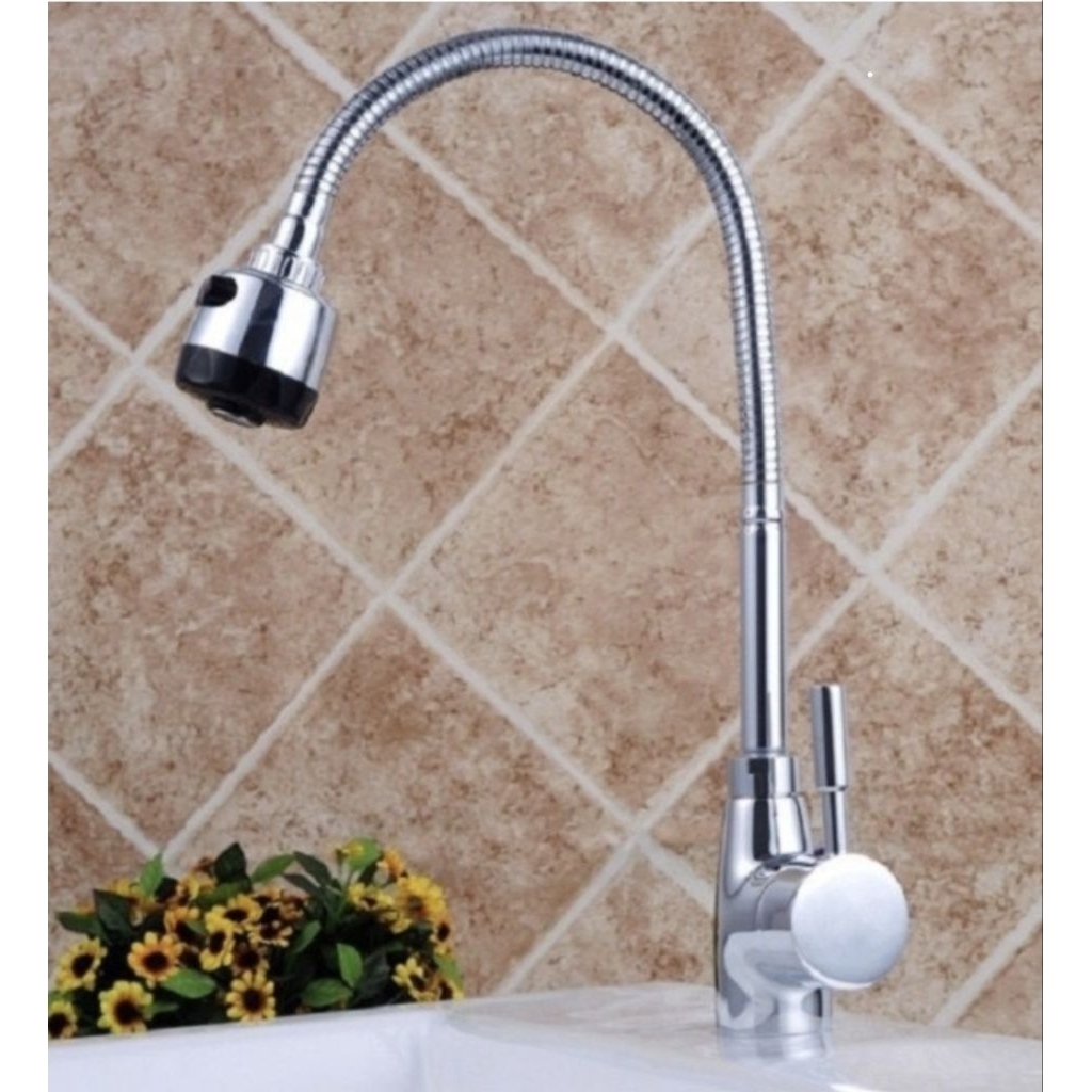 Kran Cuci Piring Fleksibel Panas Dingin / Kran Sink Model Toto Wasser