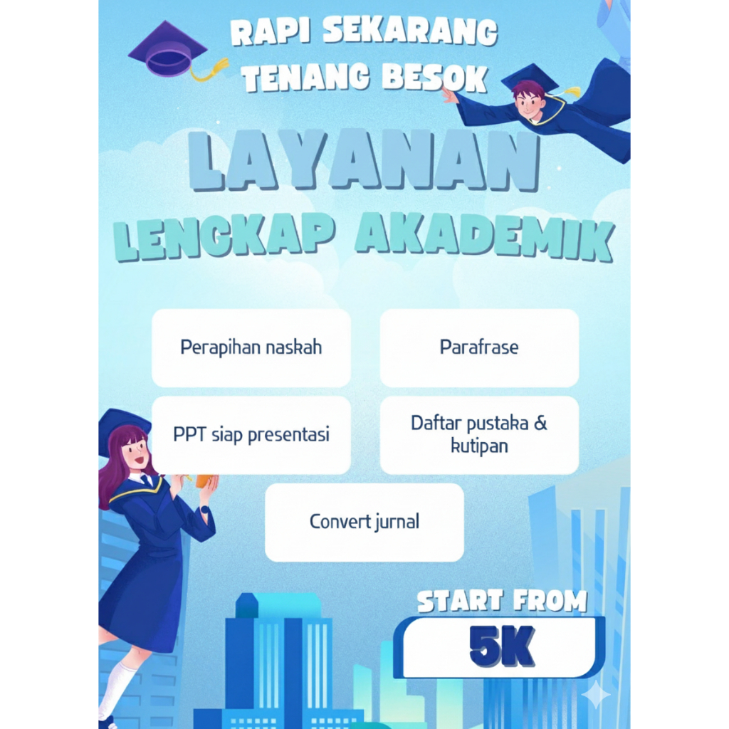 Jasa Akademik & Diagram Sistem | Parafrase, PPT, Dapus, Flowchart, UML, ERD, Class Diagram | PusatDa