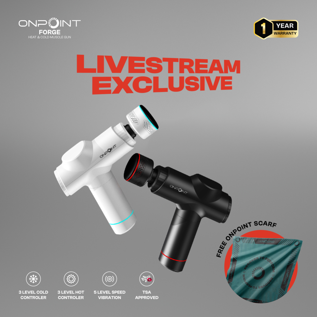 Livestream Exclusive - ONPOINT FORGE Heat&Cold Muscle Gun + FREE ONPOINT Scarf