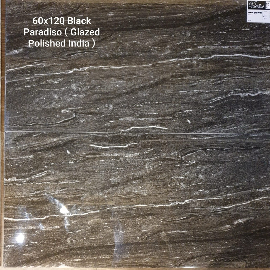 Granit Lantai Motif Marmer 60x120 Black Paradiso