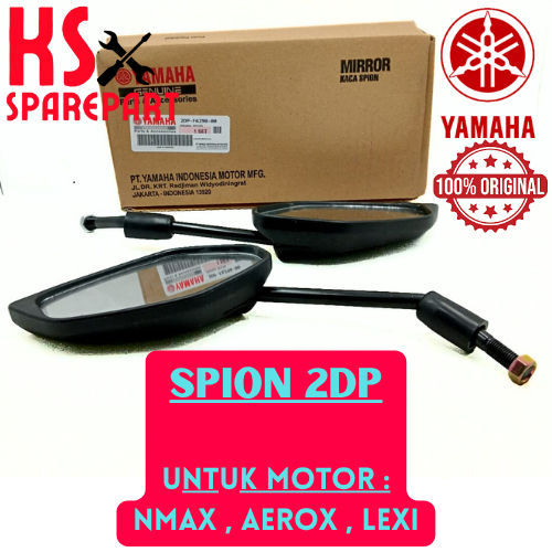 SPION NMAX ORIGINAL 2DP YAMAHA YGP MOTOR N-MAX,LEXI,AEROX 155 ORI KACA SPION SEPASANG KANAN KIRI ORI
