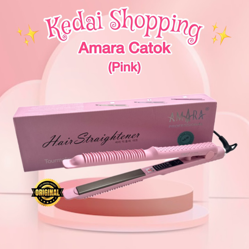 AMARA 2in1 9299B Professional - Catokan Rambut Pelurus Rambut Curly Rambut