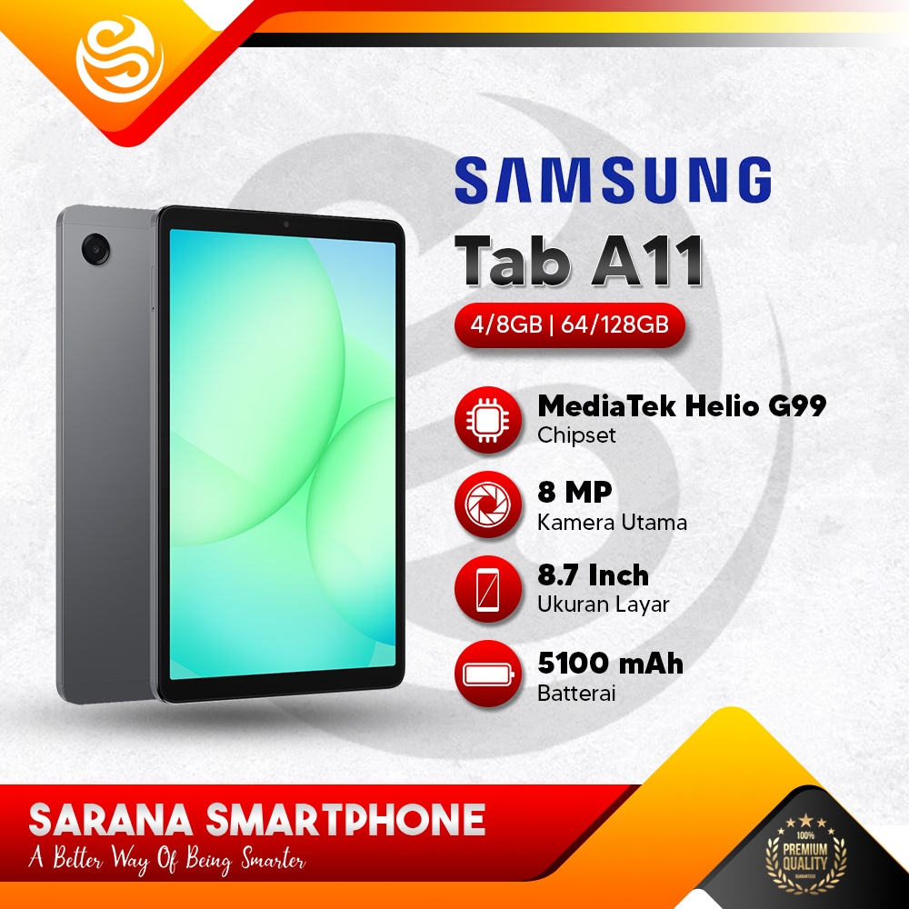 Samsung Galaxy Tab A11 8.7 Inch 4GB/64GB 8/128GB Wifi & LTE Garansi Resmi Indonesia