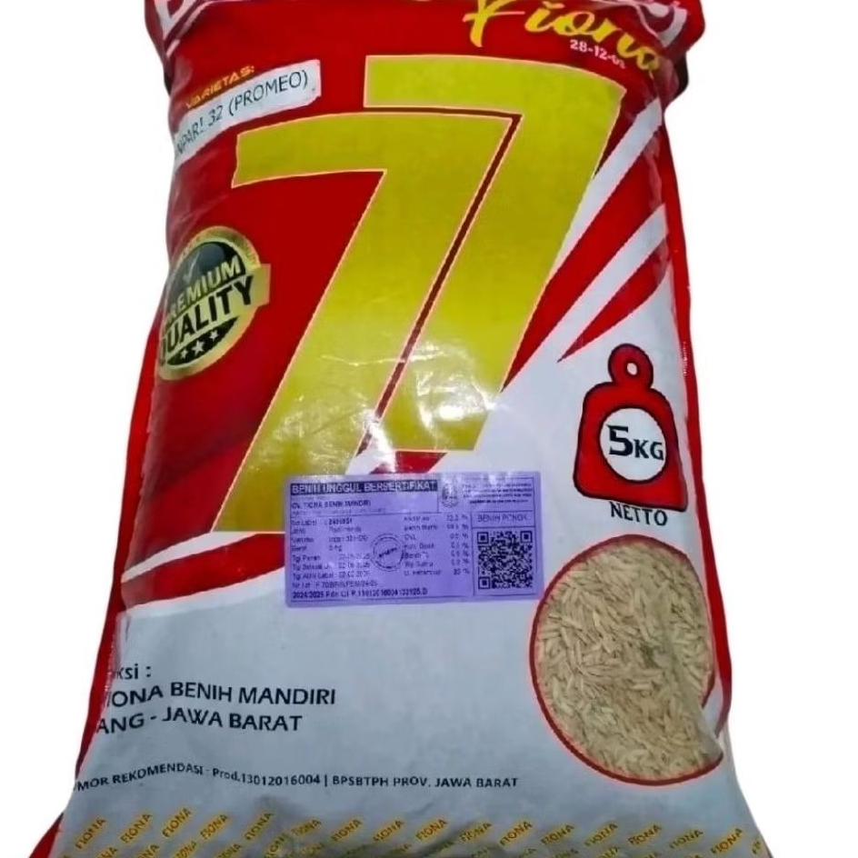 Inpari 32 Promeo 5 Kg Label ungu, Daya tumbuh benih  Padi bagus, Tahan rebah, Tahan blas  Daun (pata