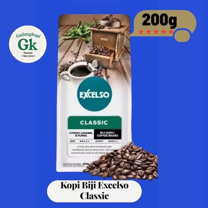 Coffee Bean Excelso Classic 200g| Kopi Biji Excelso Classic