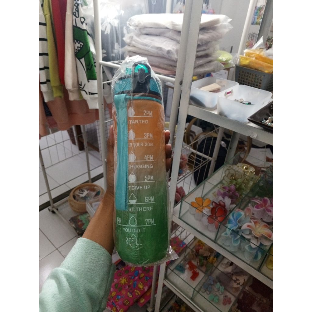 Tumbler 1Liter (Botol minum 1liter) READY STOK