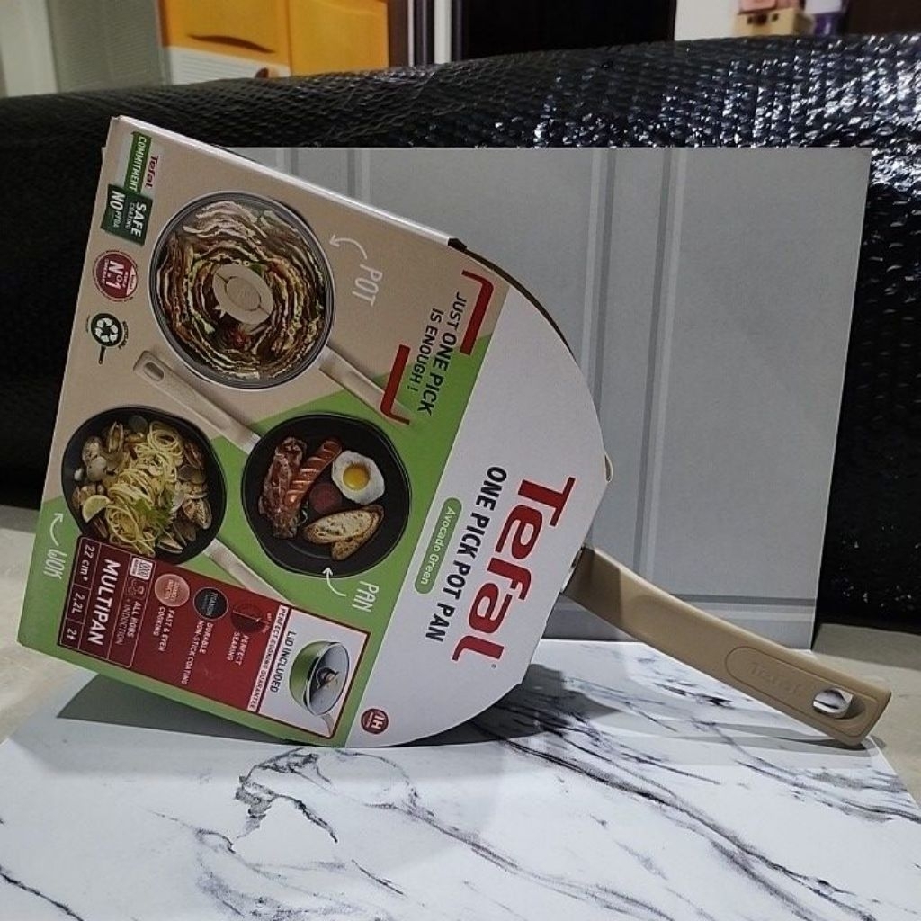 Tefal Panci anti lengket/ Tefal one pick pot pan avocado green