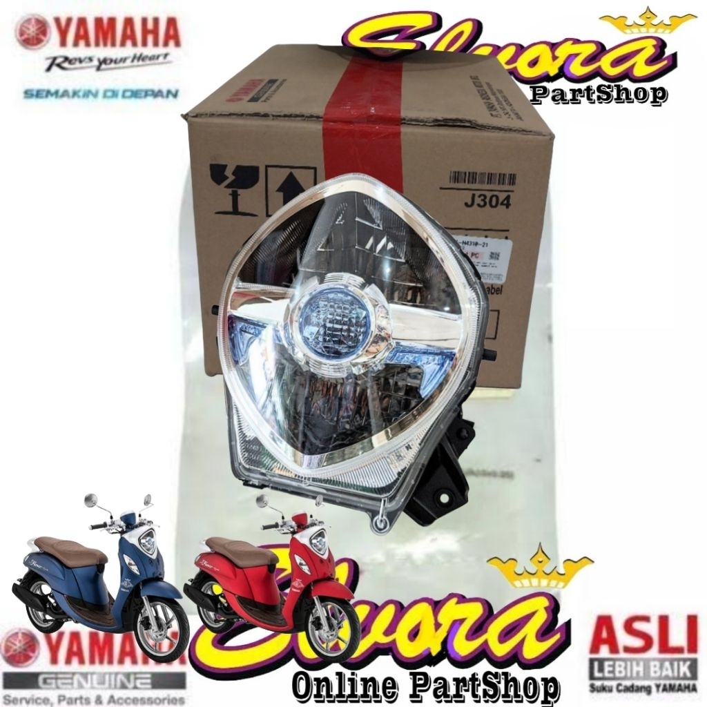 Reflektor lampu depan yamaha Fino Grande Original BB9-H4310-00