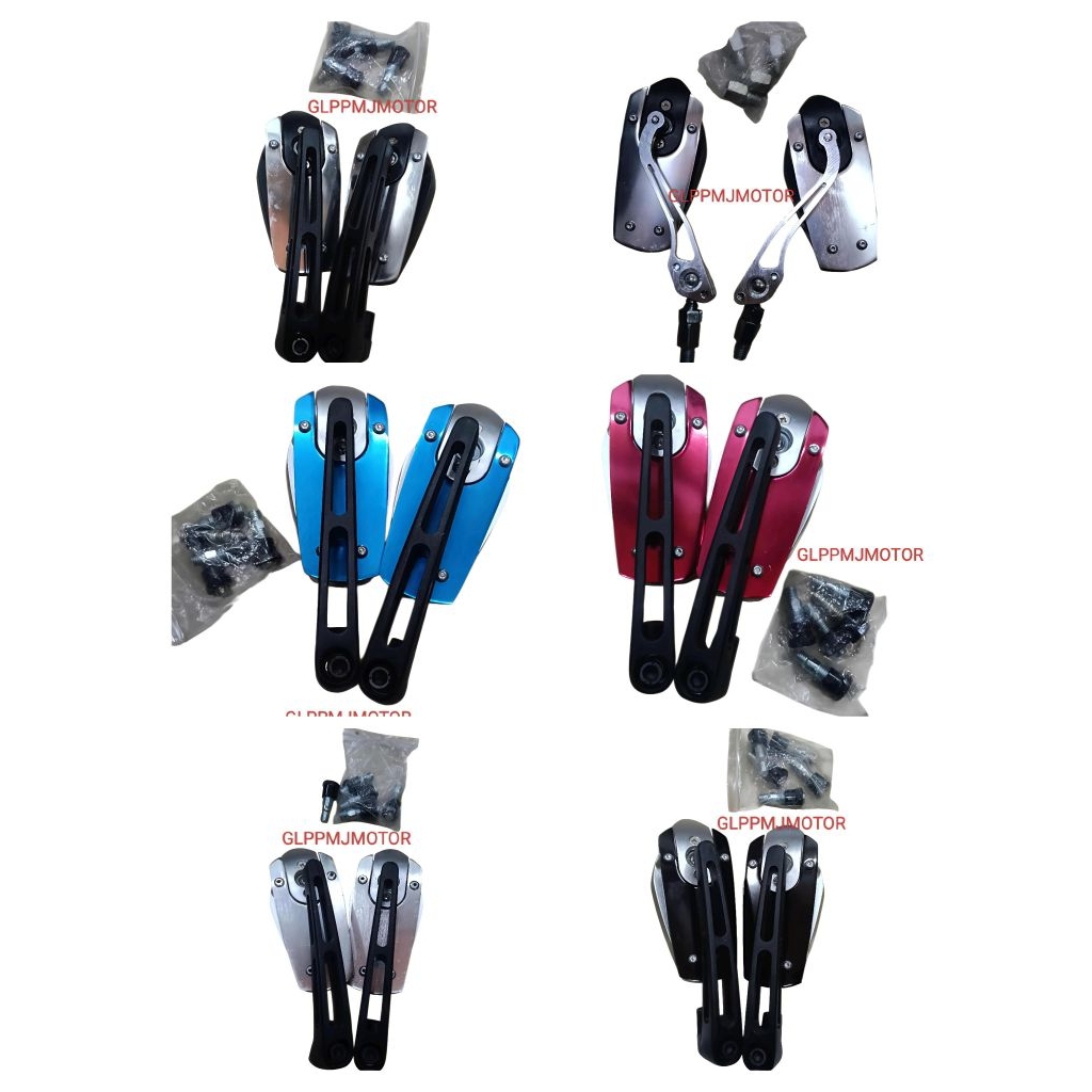 Spion Variasi Napoleon Ironman Batman Kaca Spion Arevo Koso Lipat Universal CNC Type Untuk Semua Mot