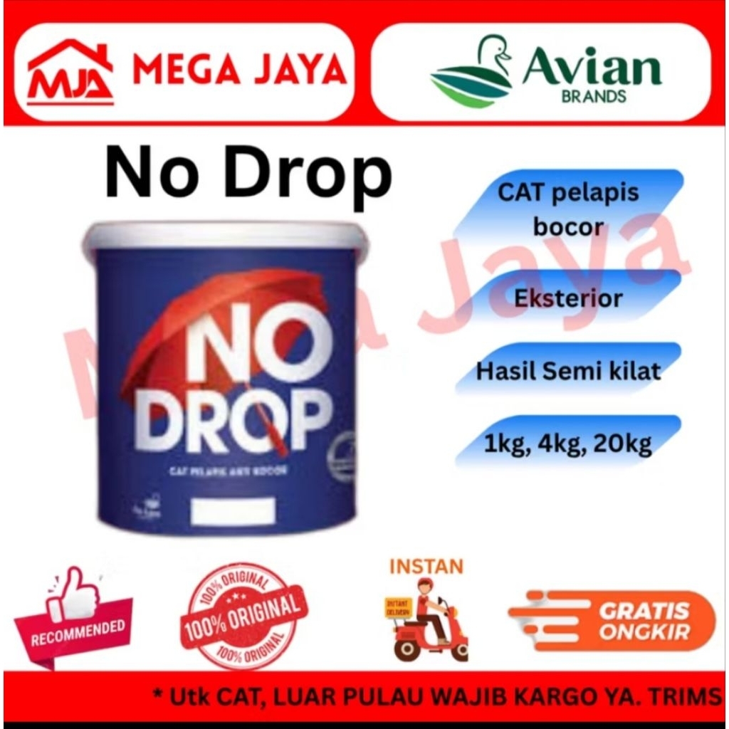 no drop 4kg cat pelapis anti bocor no drop