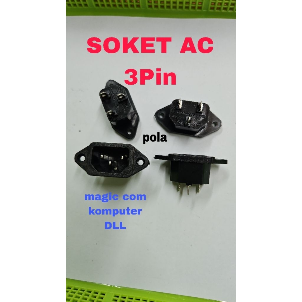 SOKET AC KOMPUTER COWO SOKET AC MAGIC COM SOKET AC 3PIN
