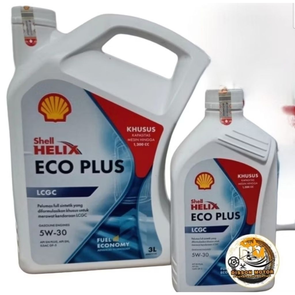 Shell Helix Eco Plus 5W-30 Oli Mobil Helix Eco Plus 3Liter