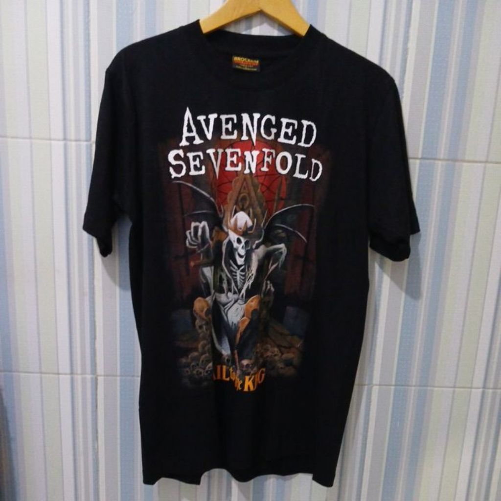 KAOS BAND " AVENGED SEVENFOLD " SIZE L [ BROCKUM ]