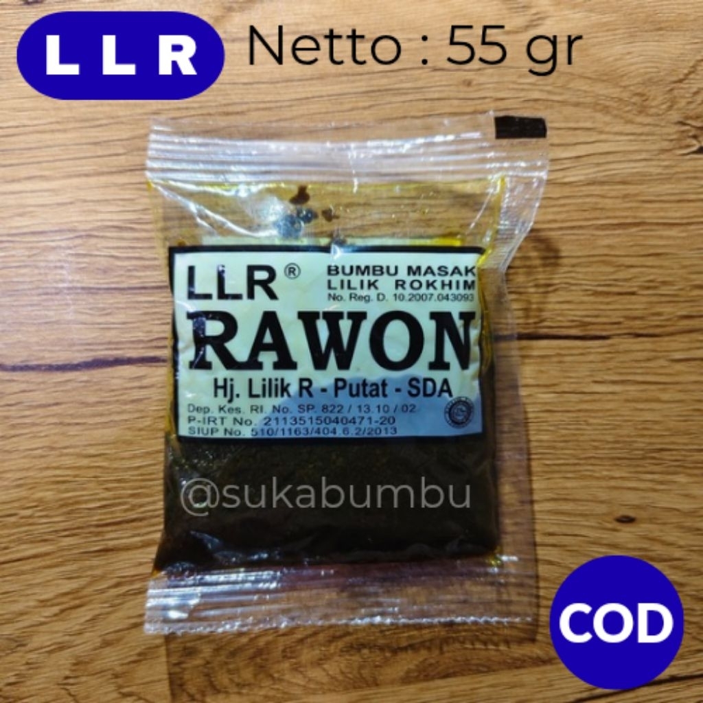 ( LLR) / Bumbu RAWON / Bumbu Masak Lilik Rokhim / Bumbu Instan / Bayar di Tempat / Gratis Ongkir