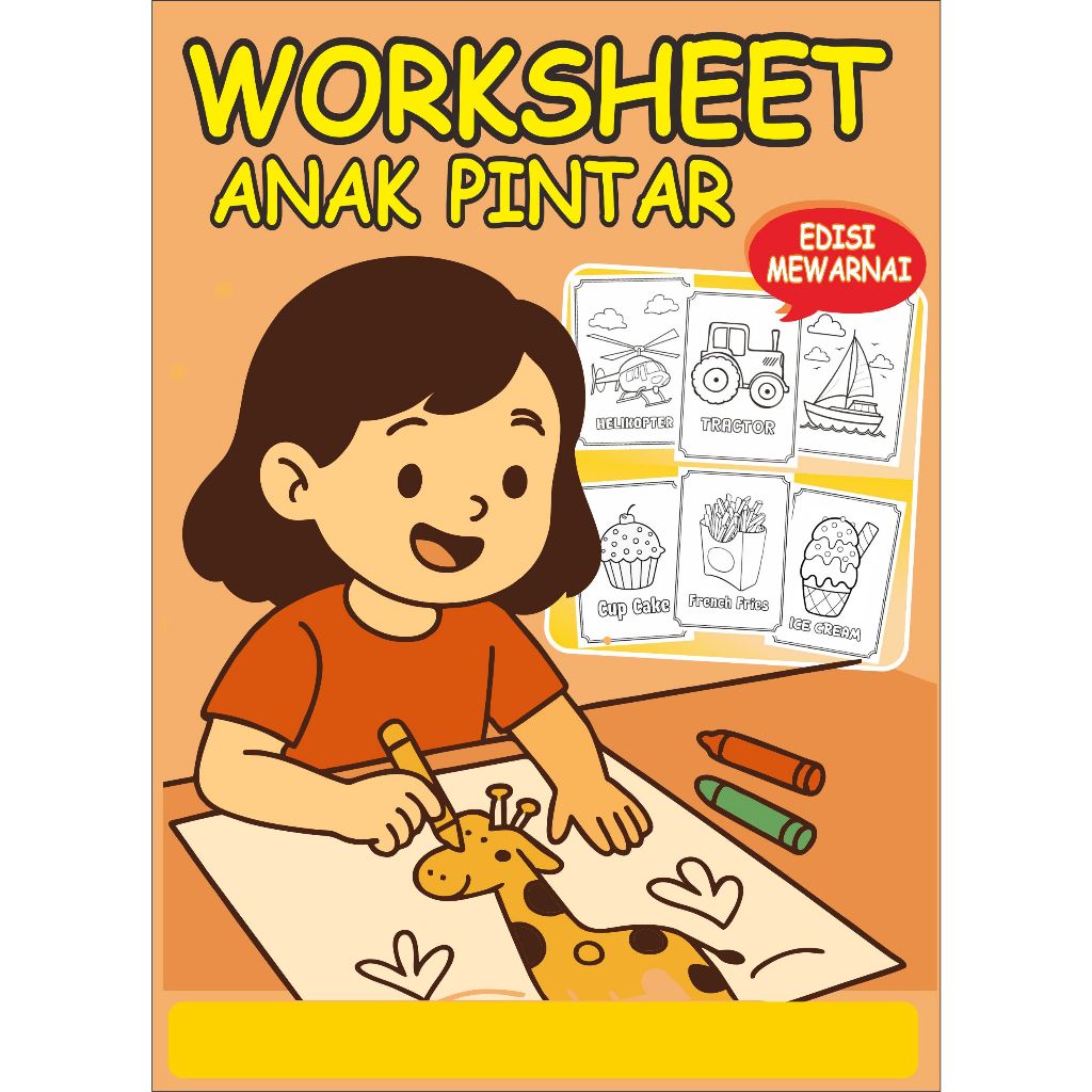 Lembar / Worksheet untuk anak usia 2-5 tahun