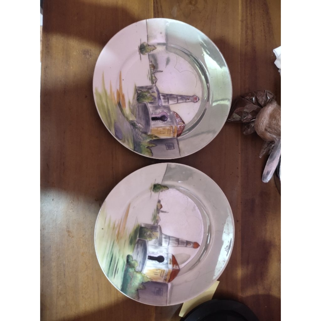 piring kecil lukisan asli jepang antik noritake