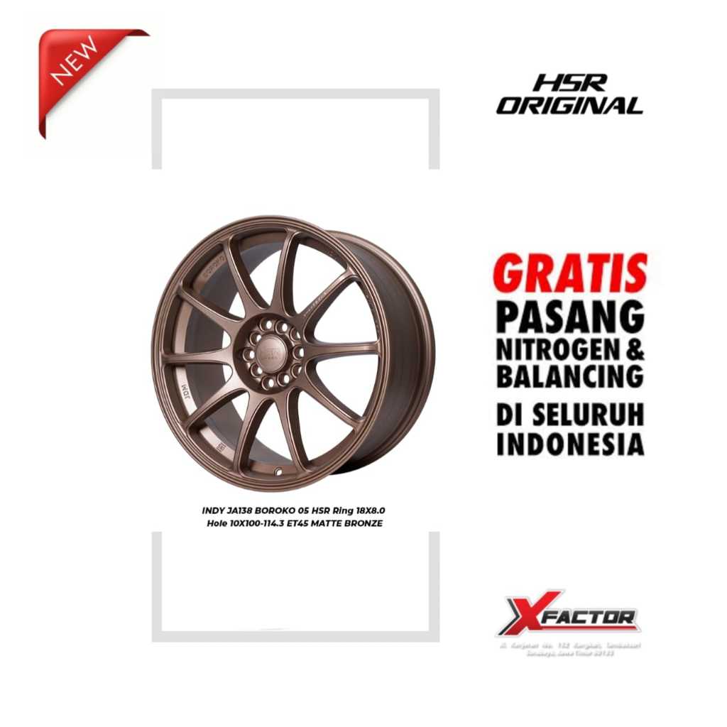 VELG MOBIL R18 HSR R18 INDY R18X8 H 5X100 - 5X114,3 ET45