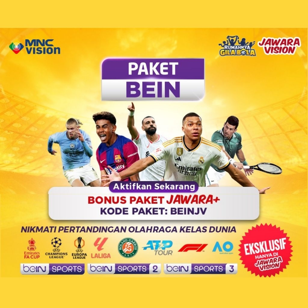 MNC Jawara Vision Paket Bein sport