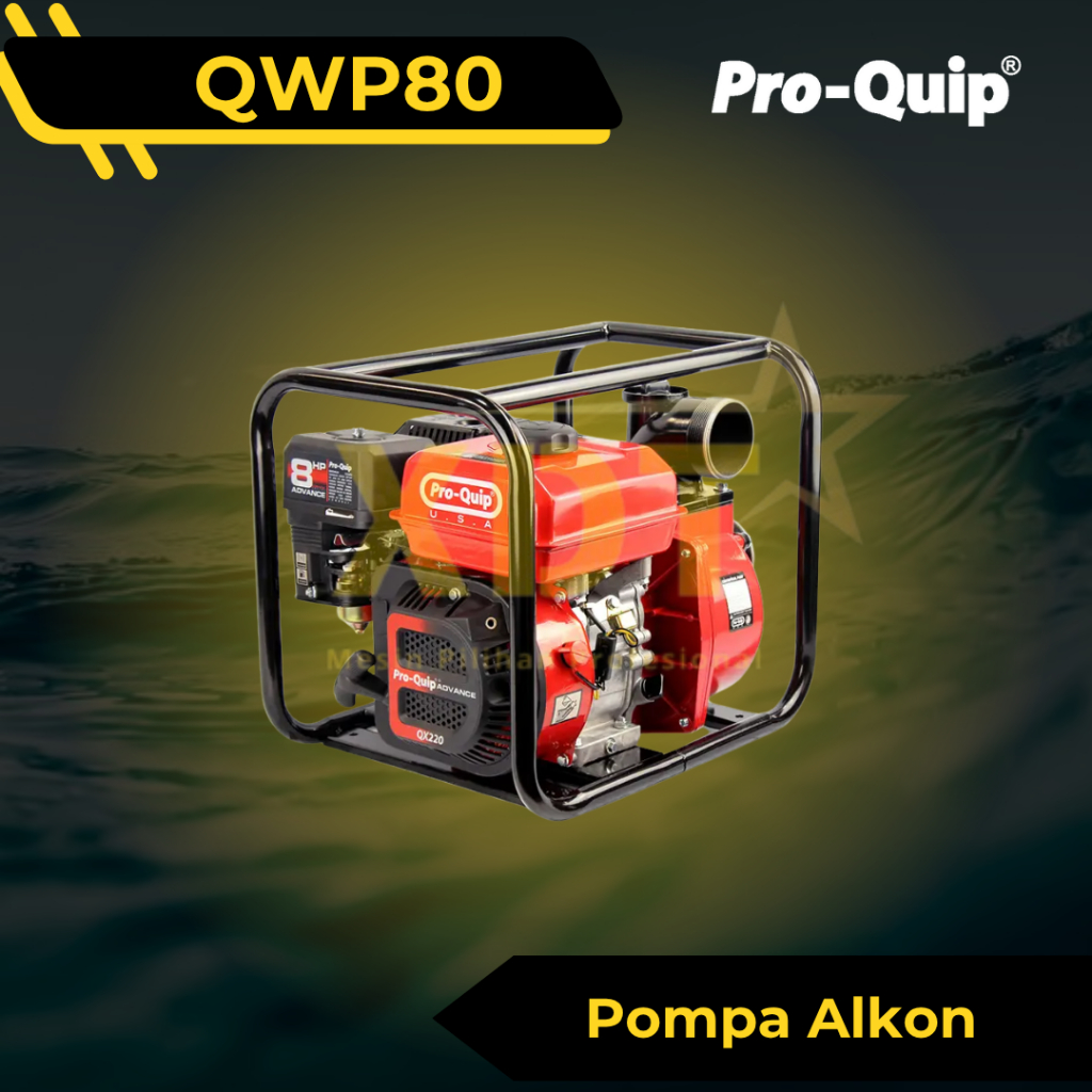 ProQuip QWP80 Mesin Pompa Irigasi Alkon Pompa Air Bensin 3 inch PROQUIP QWP 80