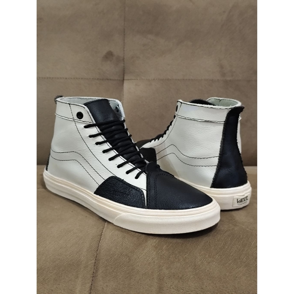 Vans Vault Taka Hayashi SK8 Hi Skool LX Black White Leather Limited Japan Market Sneakers 44 PL