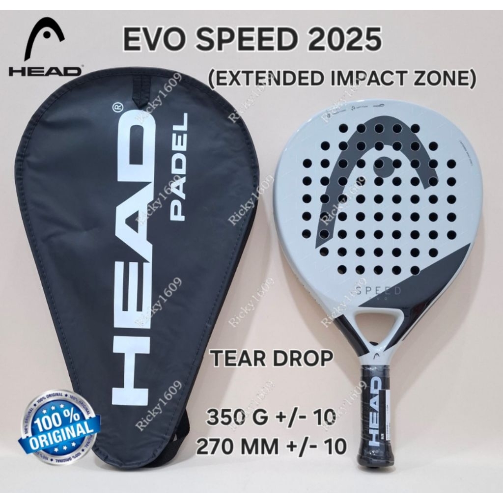 HEAD PADEL RACKET EVO SPEED 2025 / RAKET PADEL HEAD EVO SPEED 2025 - ORIGINAL HEAD