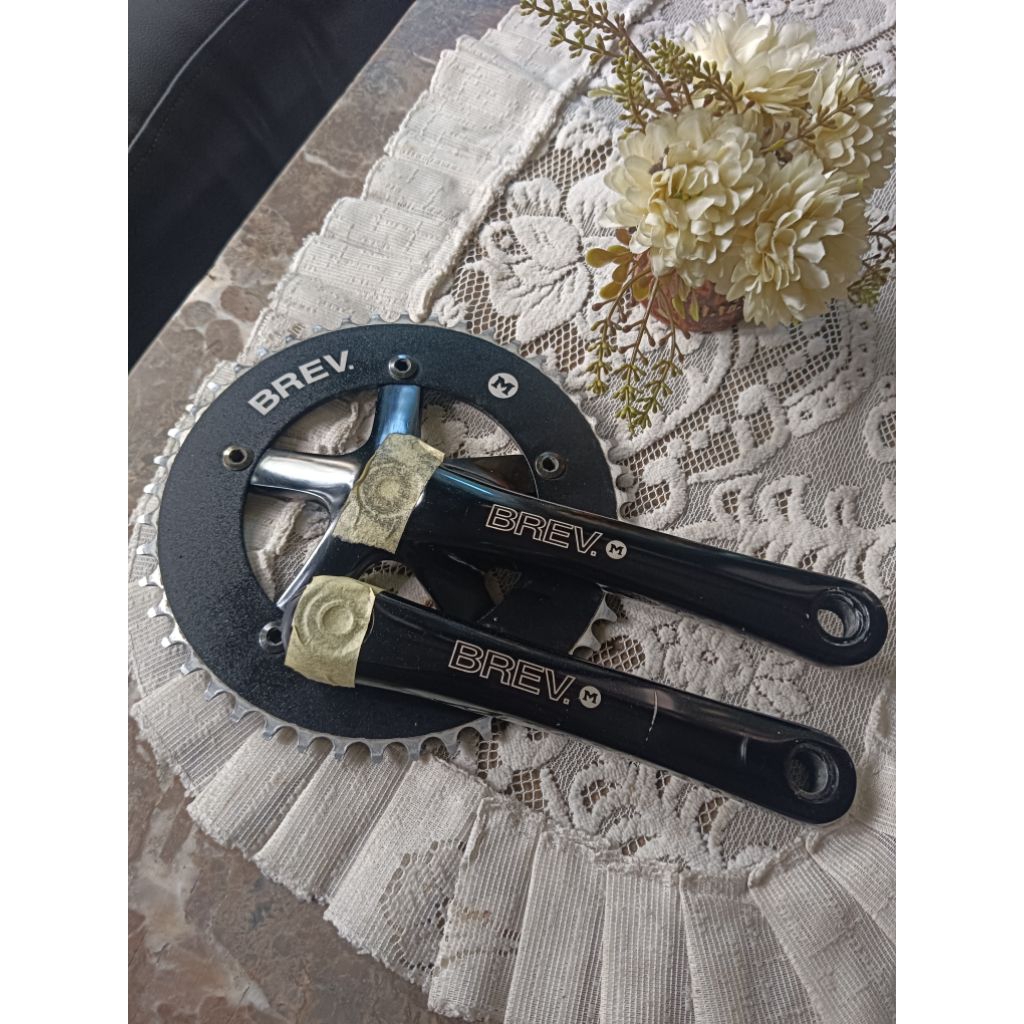 CRANK SINGLE SPEED MASI BREV 46T BCD 130 , ARM 165