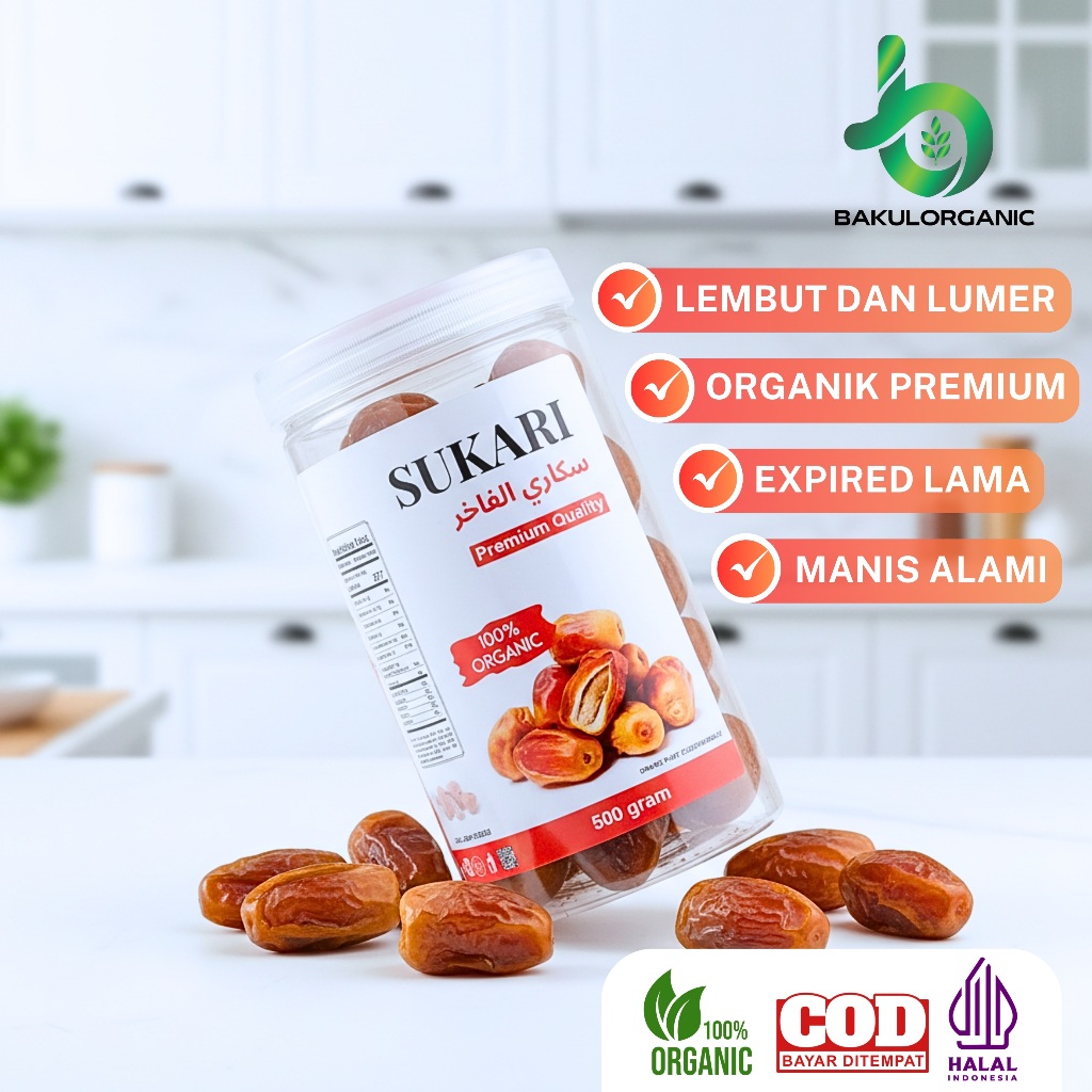 Kurma Sukari 100% Original Manis Alami Tanpa Gula Premium Qurma Sukkari
