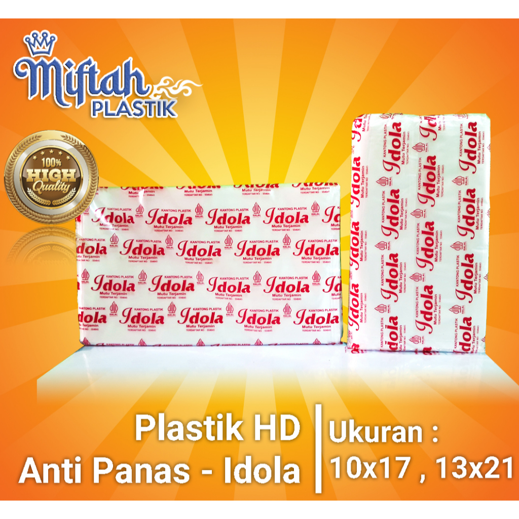 Plastik HD Anti Panas Idola berat 250 gram